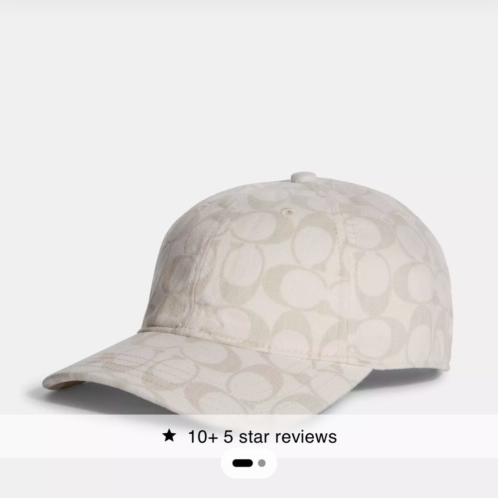 Brand New Coach Signature Hat - Chalk - cb704
